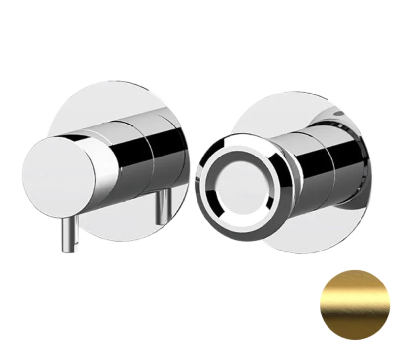 Смеситель для душа Remer Element ET92ZPBG, золото брашированное