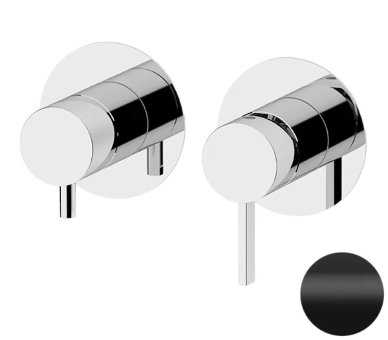 Смеситель для душа Remer Metrica MC93ZPNO, черный матовый