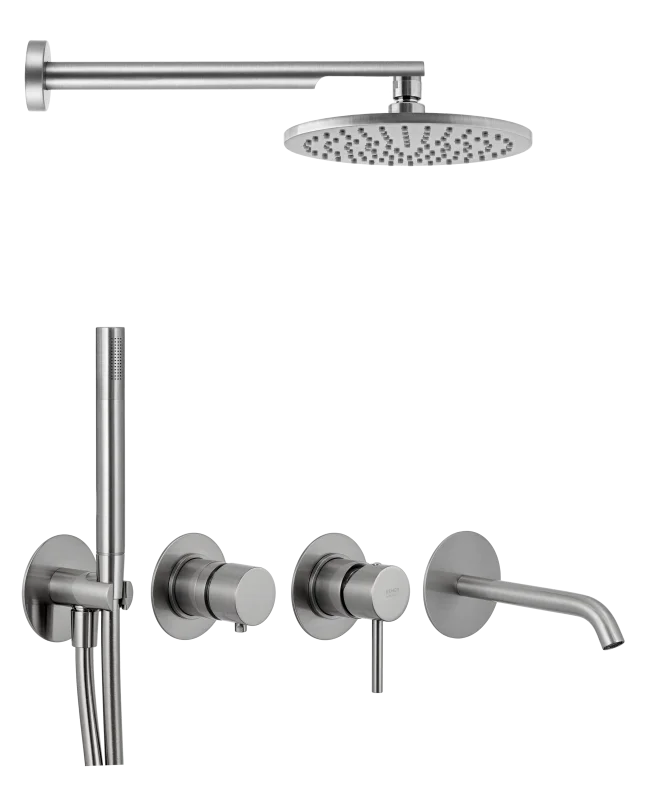 Душевая система Remer X Style X96D3SETXV, сталь