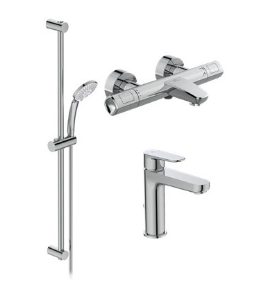 Промо набор для ванной Ideal Standard Ceratherm T100 BC985AA, с термостатическим смесителем