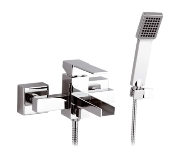 Смеситель для ванны Remer Qubika Cascata QC02, хром