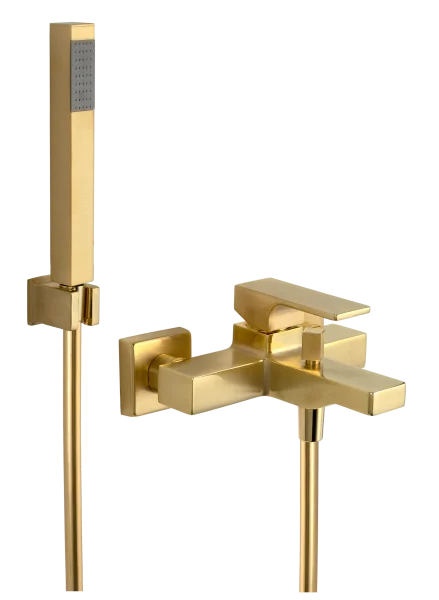 Смеситель для ванны Remer Absolute AU02BG, золото брашированное