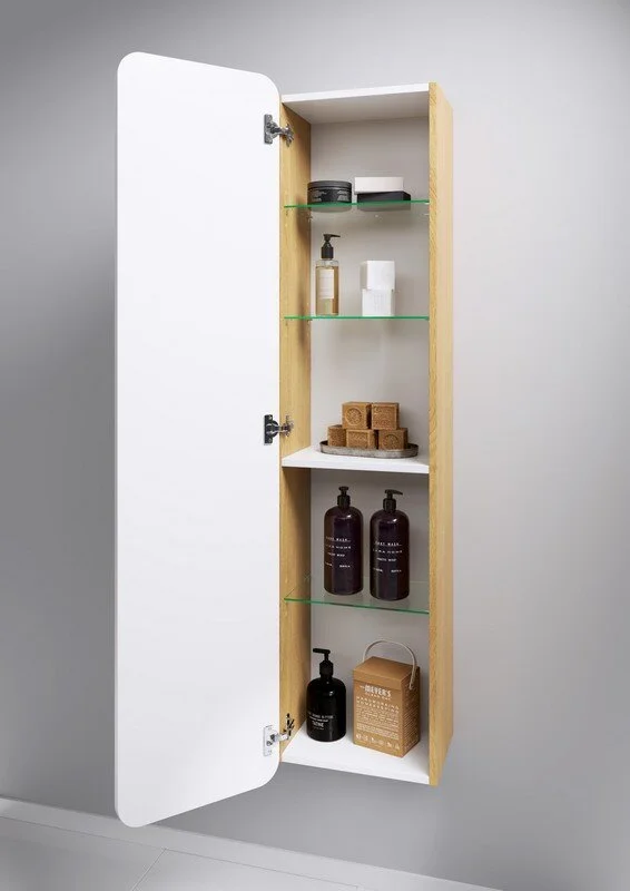 Пенал подвесной Aqwella Basic 35 дуб золотой