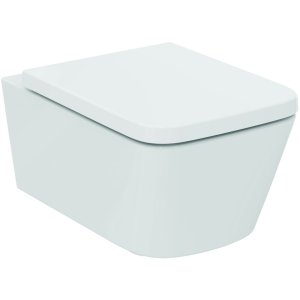 Унитаз подвесной Ideal Standard Blend Cube Aquablade с сиденьем T368601+T392701
