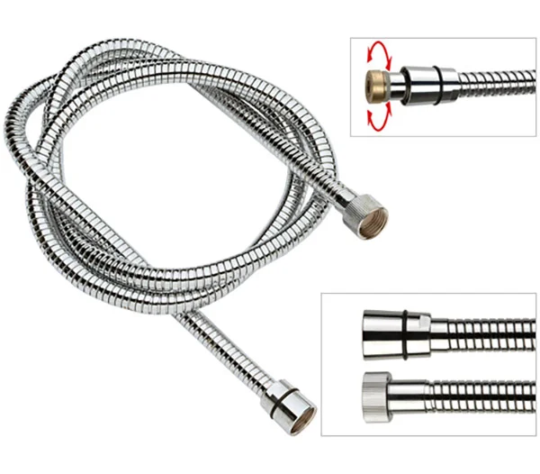 Шланг для душа 120 см Remer 333CNDGAT120, хром