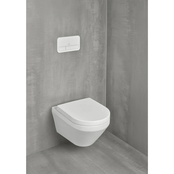 Унитаз подвесной Villeroy&Boch Architectura 4694CL01 37x53 с сиденьем микролифт, безободковый TwistFlush