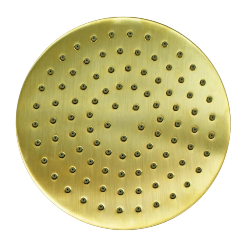 Верхний душ с шарнирным соединением 20 см Remer 359MM20BGX, золото брашированное