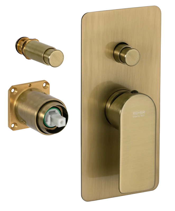 Смеситель для душа Remer Infinity I09KBVO, состаренная латунь