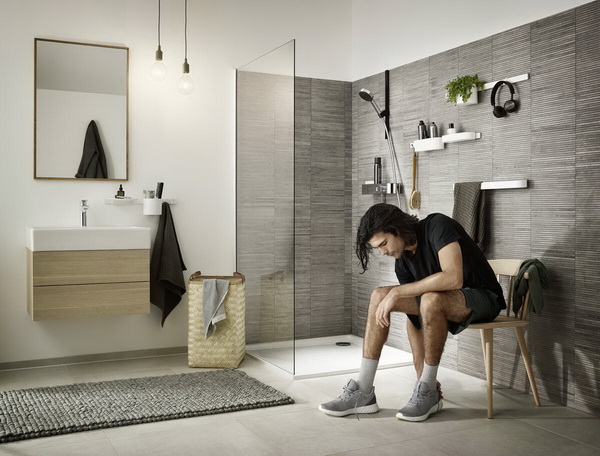 Ручной душ Hansgrohe Pulsify Select 105, 3jet, Activation, хром, 24100000