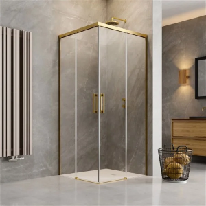 Душевая дверь Radaway Idea Gold KDD 100 х 200.5 см, стекло прозрачное, профиль золото, правая 2/2, 387062-09-01R