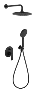 Душевая система Remer Energy EY09S02MD25NOVB, черный матовый