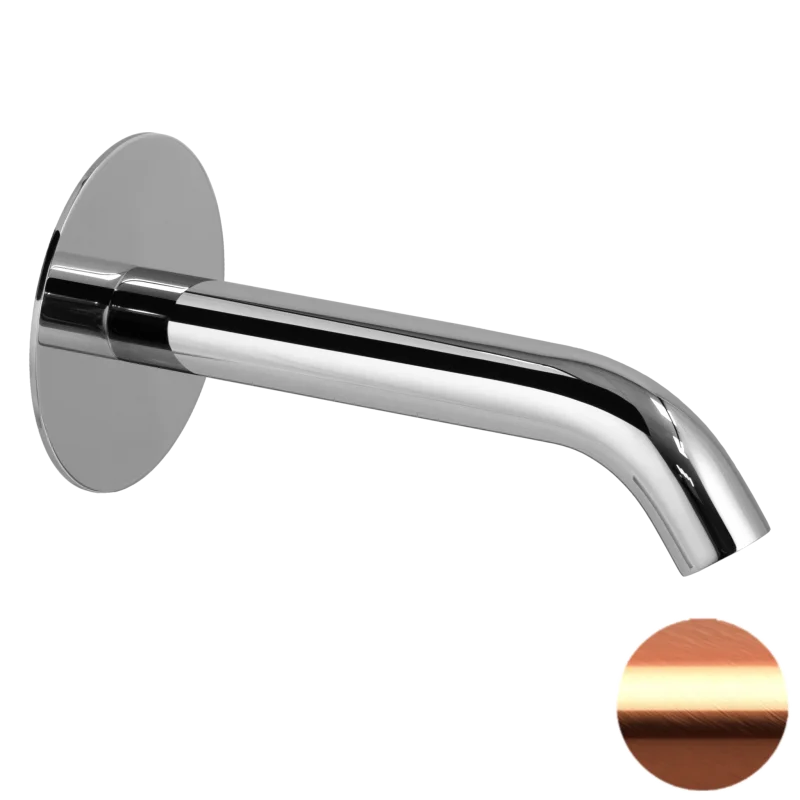 Излив настенный 16 см Remer X Style 91XF90RP, медь брашированная