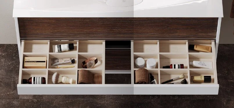 Тумба подвесной Aqwella Evolution 100 под умывальник крафт темный