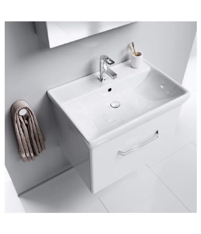 Тумба подвесной Aqwella Нео 60 под умывальник белая