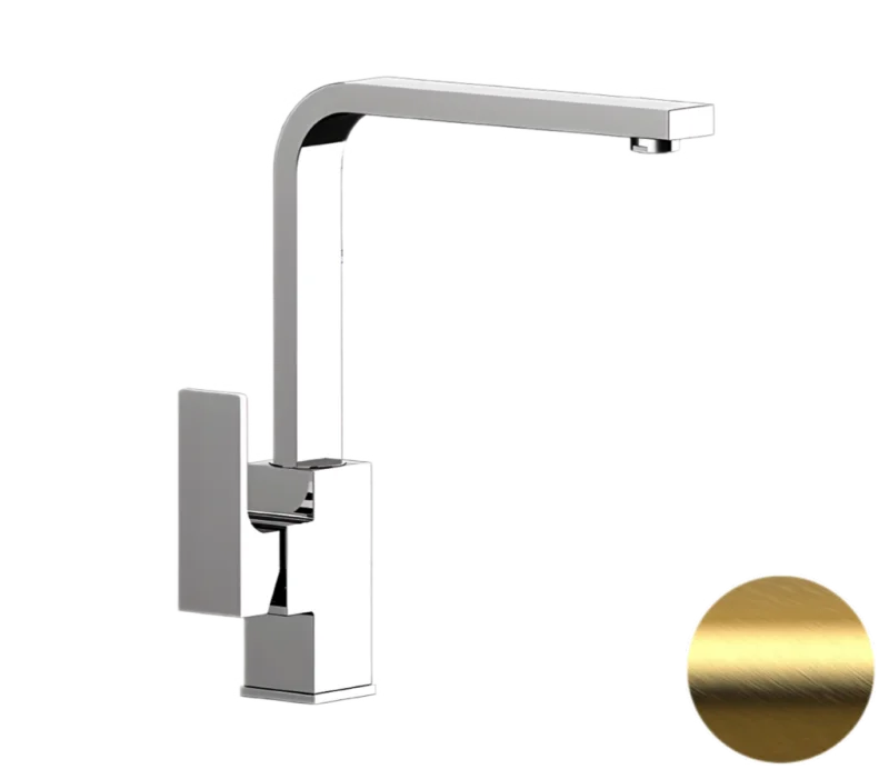 Смесители для раковины Remer Absolute AU10GBG, золото брашированное