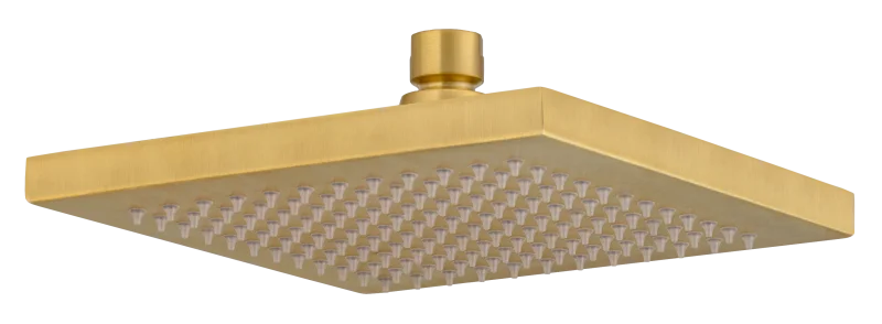 Верхний душ с шарнирным соединением 20 см Remer 359SSBGX, золото брашированное