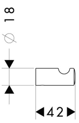 Крючок для полотенца Hansgrohe Logis Classic хром