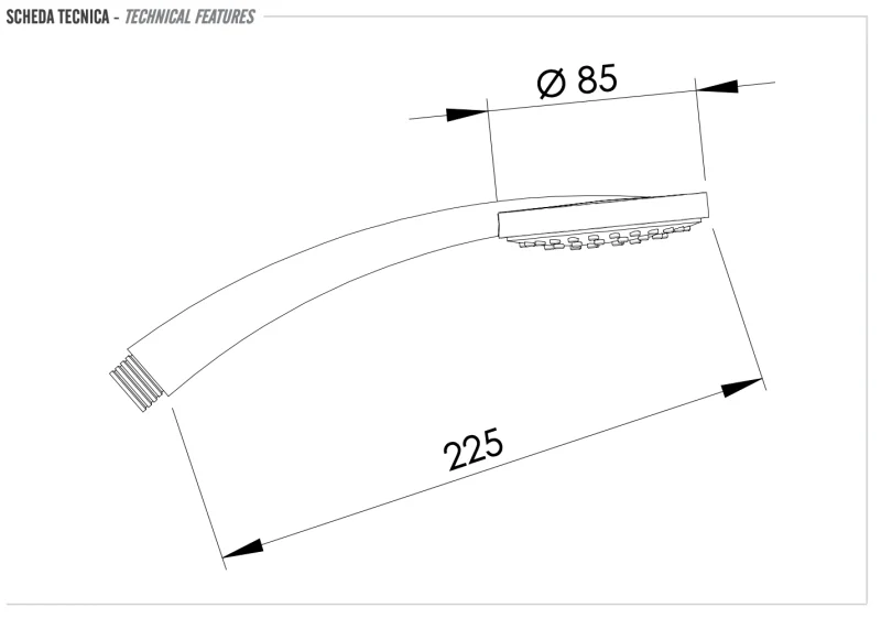 Ручной душ Remer 317MRX, хром