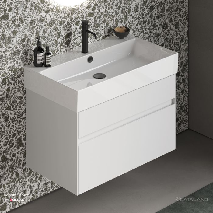 Раковина Catalano Premium 80х47, арт.0220800001, без отв. под смеситель, белый глянцевый