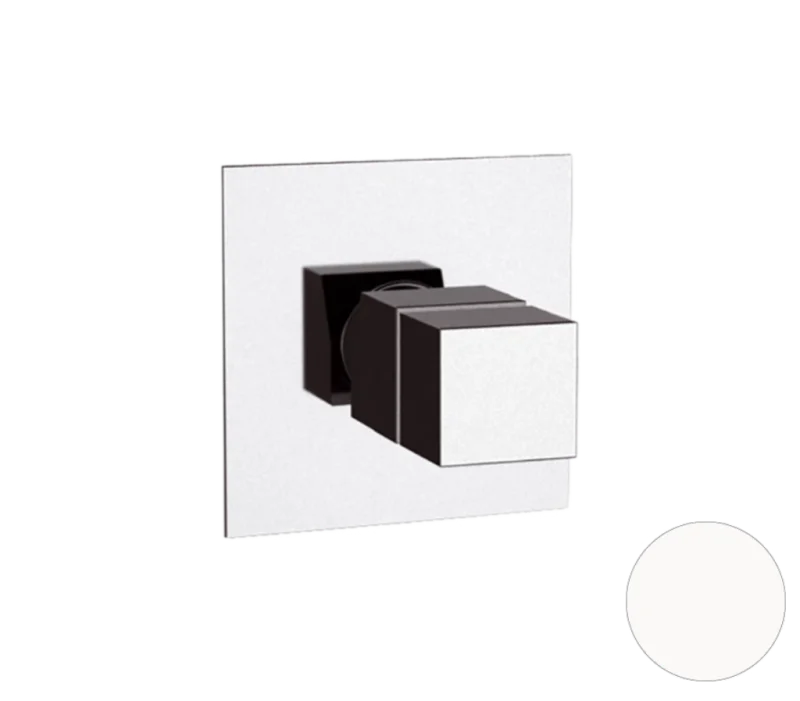 Смеситель термостатический для душа Remer Q-Elegance QT30BO, белый матовый