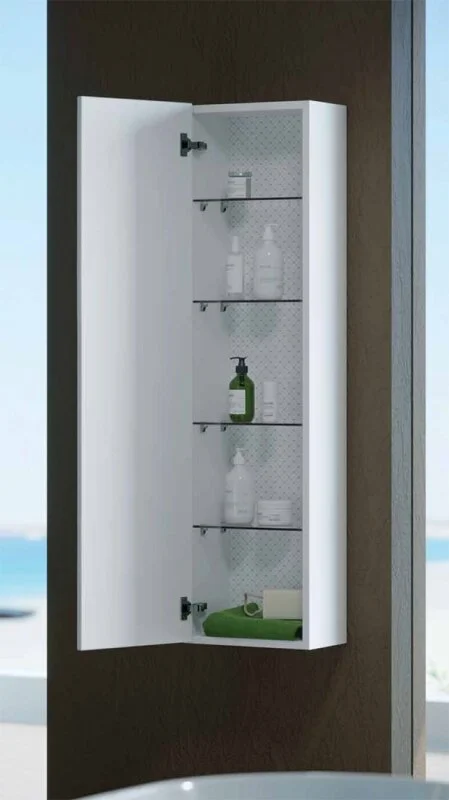 Шкаф-пенал подвесной Aqwella Dune белый