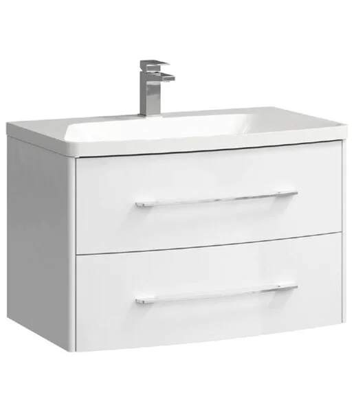Тумба подвесной Aqwella Neringa 80 под умывальник белая
