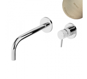 Смеситель для раковины на 2 отверстия, настенный. Длина излива 170мм Bruma Lusitano 107 850