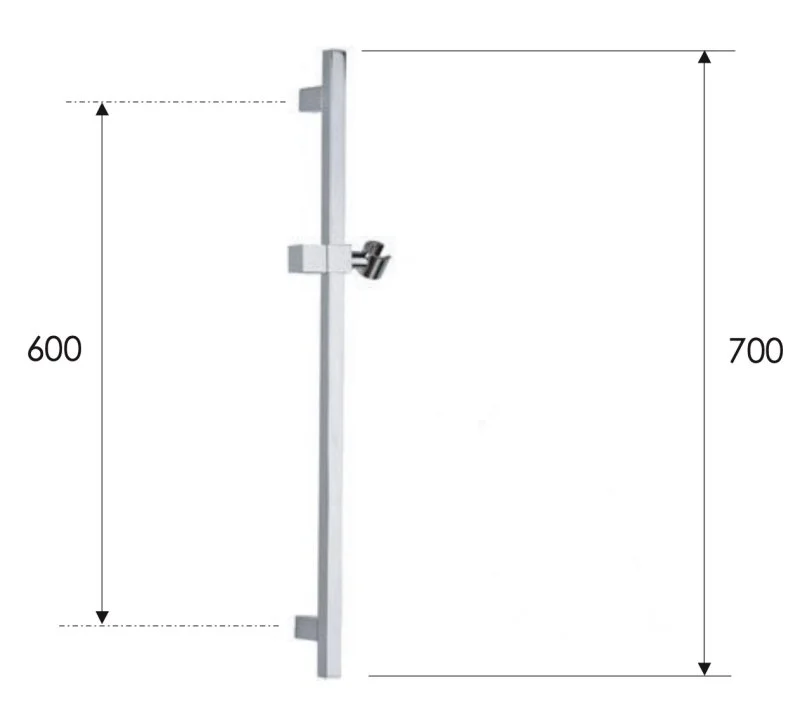 Душевая стойка 70 см Remer 317SBO, белый матовый