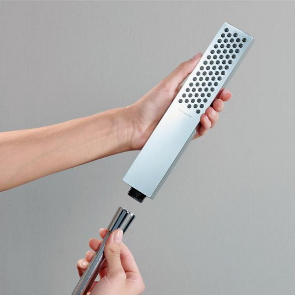 Ручной душ-палочка Hansgrohe Pulsify E Baton EcoSmart, хром, 24320000