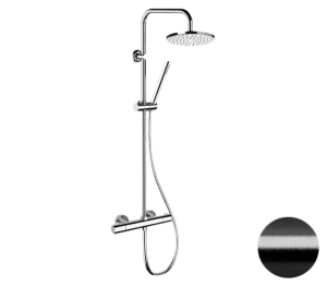 Душевая система термостатическая Remer Elegance EQ32X7MMM20CFP, черный брашированный хром