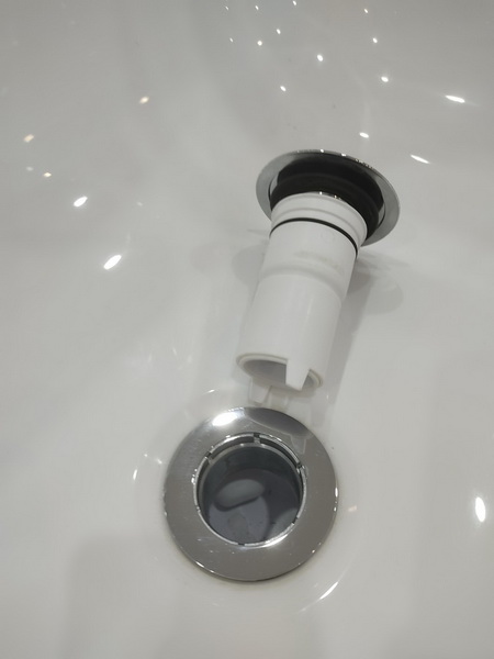 Сифон для ванны (слив-перелив) McAlpine HC2600CL-WH, Click-clack, с прочисткой снаружи, белый