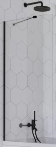 Шторка на ванну Radaway Idea Black PNJ 60 (прозрачное)
