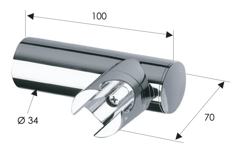 Держатель ручного душа Remer 339N, хром