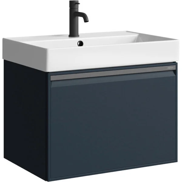 AQWELLA Pure подвесная тумба под умывальник 66 см, цвет серый матовый