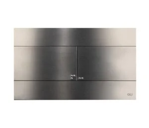 Кнопка смыва механическая OLI Slim 889313 INOX (gun metal), металл