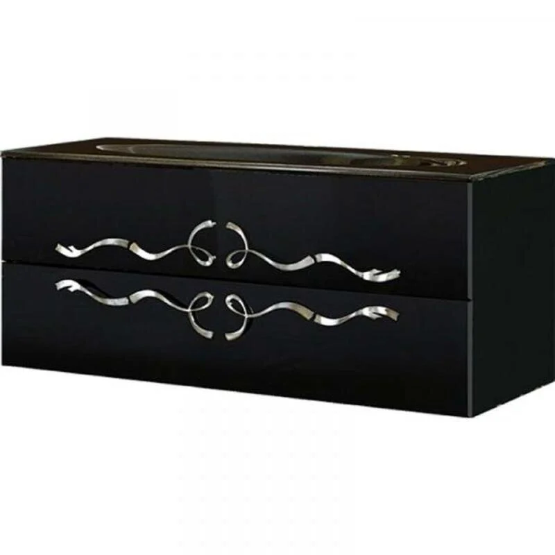 Тумба под умывальник Aqwella Clarberg Due amanti 100 DUE0110BLK черный