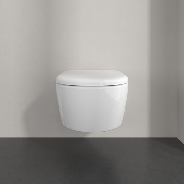 Унитаз подвесной Villeroy&Boch Skyla 5656CL01 37x53 с сиденьем микролифт, безободковый TwistFlush
