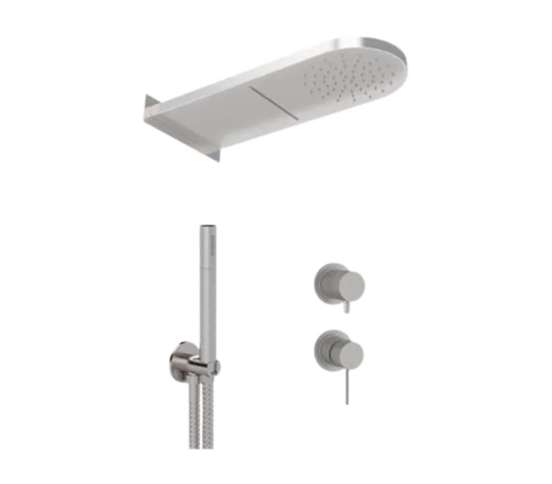 Душевая система Remer X Style INOX SSX93PS02MMCA, нержавеющая сталь