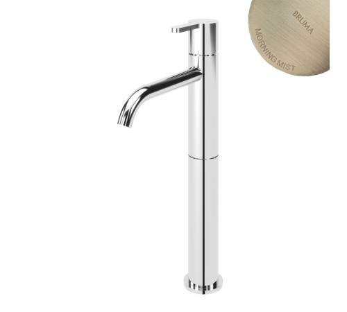 Смеситель для раковины высокий, настольный Bruma Leaf 167 002 0MM Morning Mist