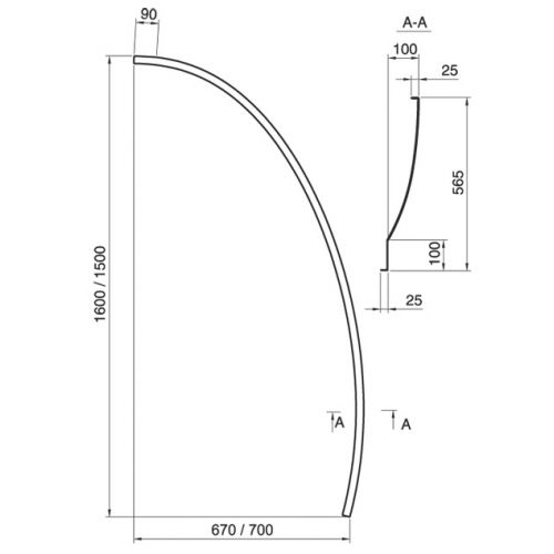 Экран Ravak Avocado R 160