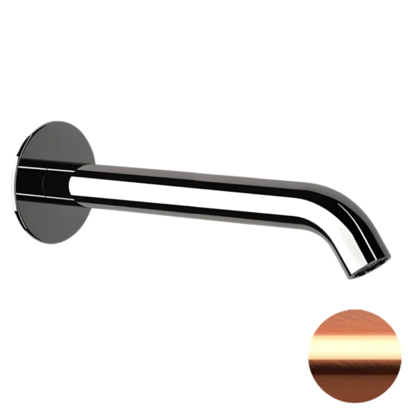 Излив настенный 19 см Remer X Style 91XLRP, медь брашированная