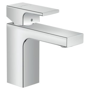 Смеситель для раковины Hansgrohe Vernis Shape 100, с донным клапаном, хром, 71561000