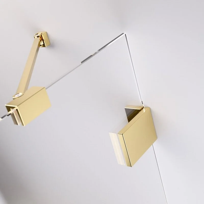Душевая дверь Radaway Essenza Pro Gold PTJ R, 57 х 200 см, стекло прозрачное, профиль золото, правая, 10100000-09-01R