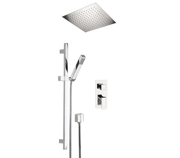 Комплект: Душевая система Remer Absolute AU92S01EFS34, хром