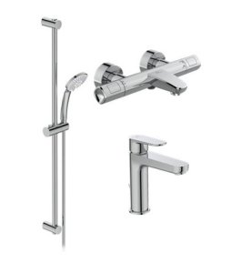 Промо набор для ванной Ideal Standard Ceratherm T100 BC985AA, с термостатическим смесителем