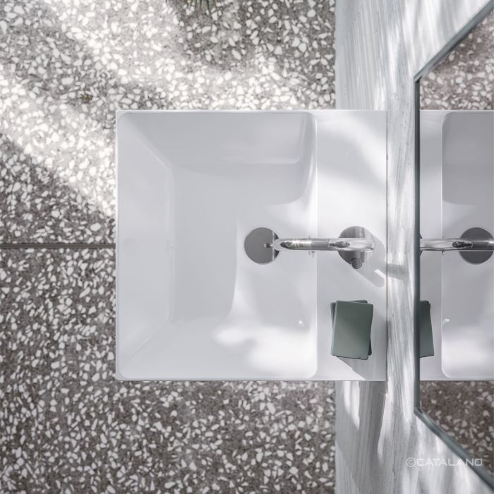 Раковина Catalano Zero 50x50, арт.0120500001, белый глянцевый