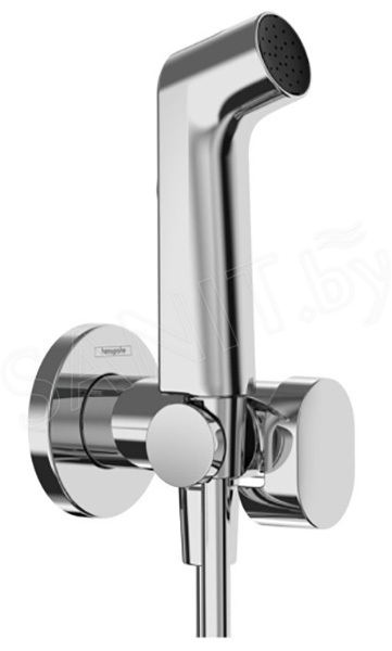 Душевая гигиеническая лейка Hansgrohe Bidette 1jet S EcoSmart+, шланг 125 см, хром, 29234000