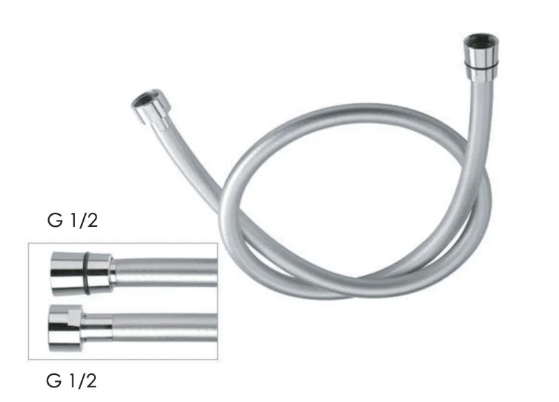 Шланг для душа ПВХ 120 см Remer 332CNMTR120, хром