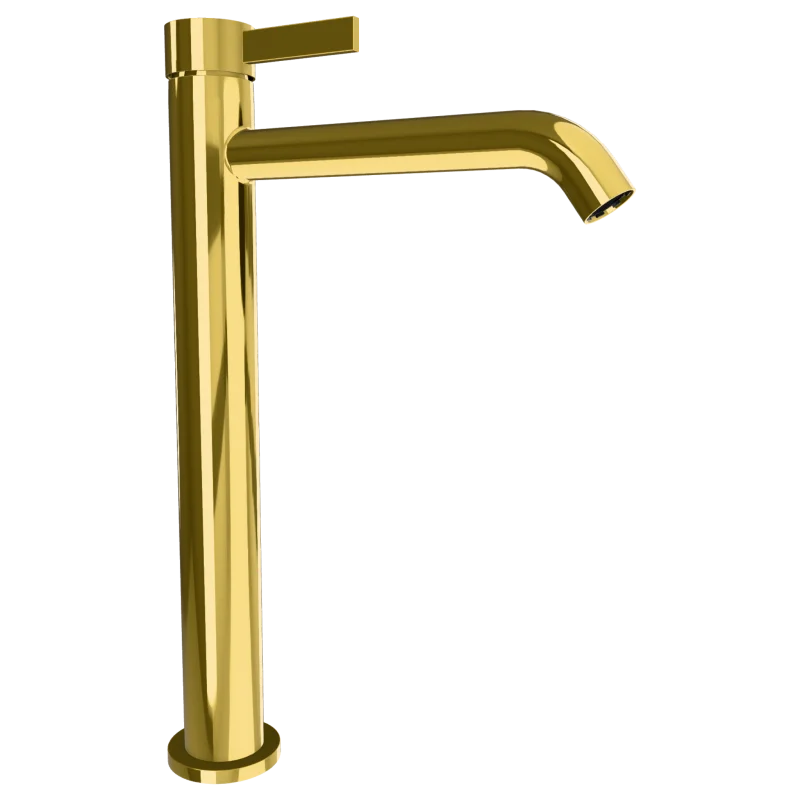 Смеситель для раковины Remer Metrica MC11LXLDO, золото глянцевое