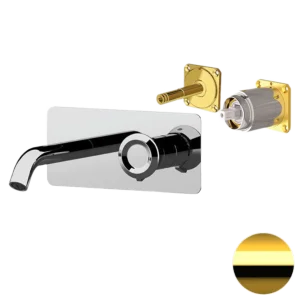 Смеситель для раковины Remer Element ET15KBDO, золото глянцевое